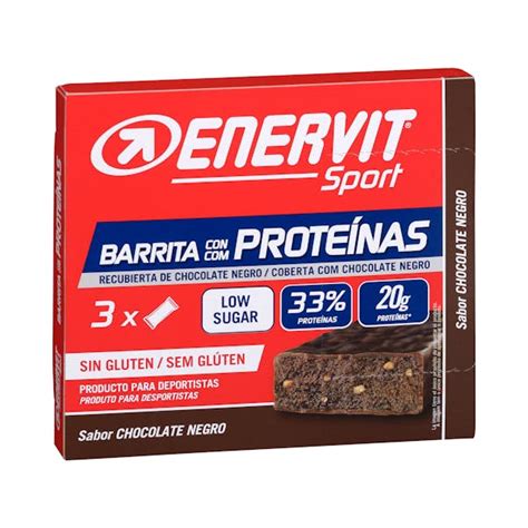 Barrita con proteínas Enervit Sport sabor chocolate negro Mercadona