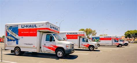 U Haul Moving Van Garage And Parking Lot In Santa Maria California U