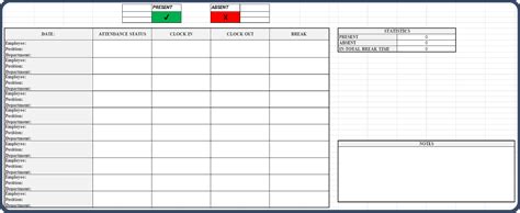 Employee Attendance Tracker Excel Templates (2024)