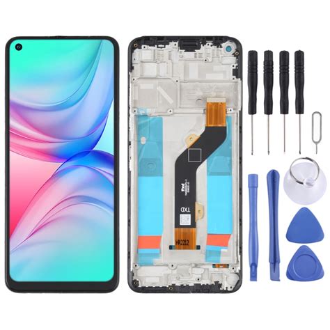 หนาจอ LCD OEM สำหรบ infinix Hot X B X C Digitizer สมชชาเตมรปแบบพรอมกรอบ