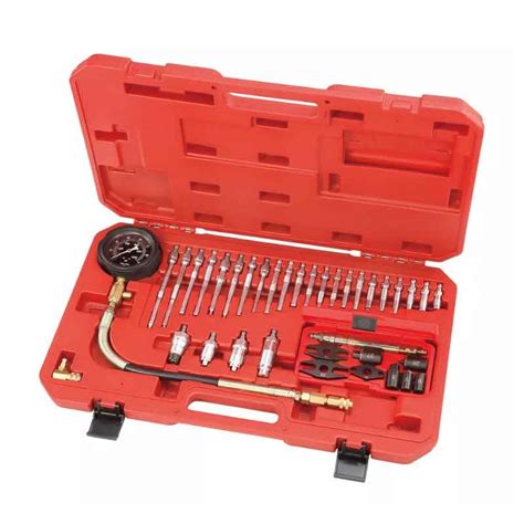 Diesel Engine Compression Tester Kit With Hydraulic Gauge Glow Plug