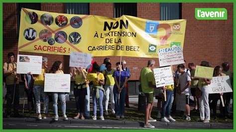 Namur Manifestation Devant Le Cabinet C Line Tellier Contre L