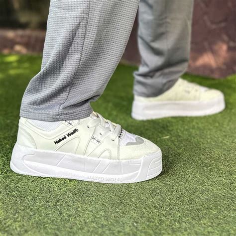 خرید کتانی مردانه NAKED WOLFE سفید کد 16295 قیمت ارزان امروز 8 تیر