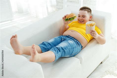 A child with overweight Stock Photo | Adobe Stock