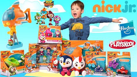 New Nick Jr Top Wing Toys Unboxing Review Whole Collection Action Figures Vehicles Plush And