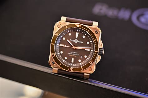 Bell Ross Br Diver White And Diver Brown Bronze Hands On