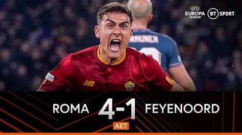 Roma V Feyenoord Aet Peak Jose Mourinho Scenes At The End