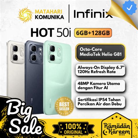 Jual Infinix Hot I Nfc Prosesor Helio G Camera Mp Hp Gaming Murah Original Garansi