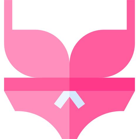 Icono De Bikini Basic Straight Flat