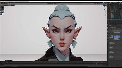 A Pretty Female Face 3D Sculpt In Blender For Around 1 Hour YouTube