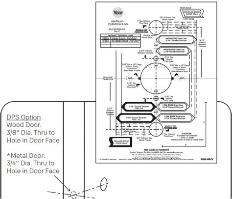 Yale nexTouch Keypad Access Cylindrical Lock Instruction Manual