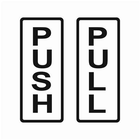 Push Pull Door Signs Printable