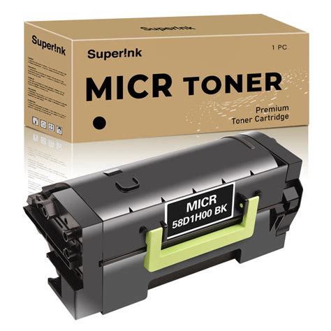 Lexmark 58D1H00 / 58D1U00 Corporate Return Program Laser Toner — Black, TAA-Compliant Agency Supply (MICR-SECURE) (58D1-BK-TAA-GOV-MICR-SECURE)