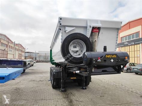 Semi Remorque Nova Benne Tp Axle Double Tyre Hardox Tipper Trailer