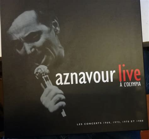 Charles Aznavour Aznavour Live L Olympia Cd Discogs