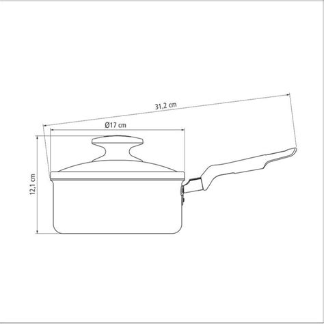 Cacerola C Mango Y Tapa Cm Tramontina Loreto Aluminio Rev