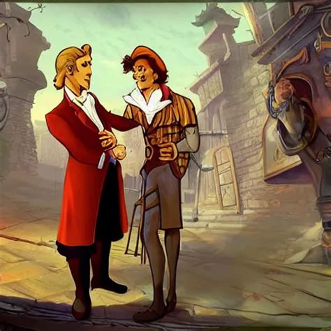 Guybrush Threepwood S Meeting Sherlock Holmes On Melee Stable