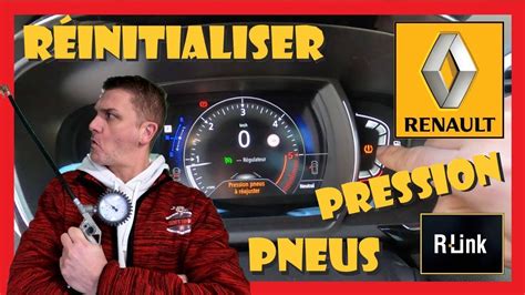 TUTO Réinitialiser Pression Pneus RENAULT R Link Espace Scenic