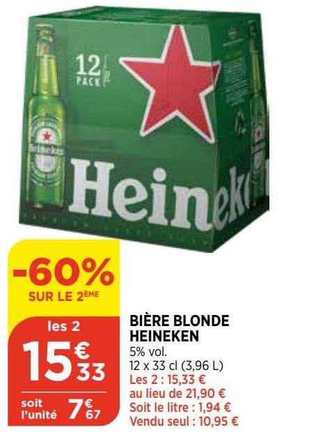 Promo Bi Re Blonde Heineken Chez Bi Icatalogue Fr
