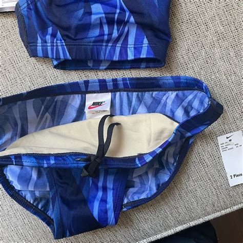 Nike Swim Nwt Nike Vintage Two Piece Blue Bikini Poshmark