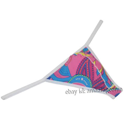 Sexy Men S Colorful G String Tangas Underwear Stretchy Bikini T Back