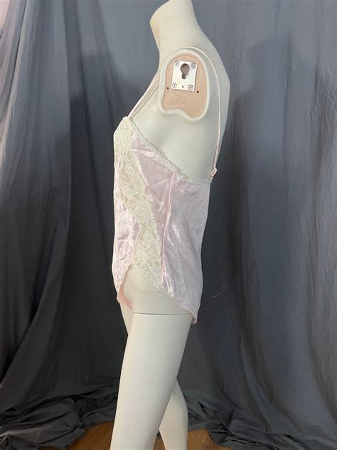 Vintage 70s Pink Teddy Lingerie S Etsy