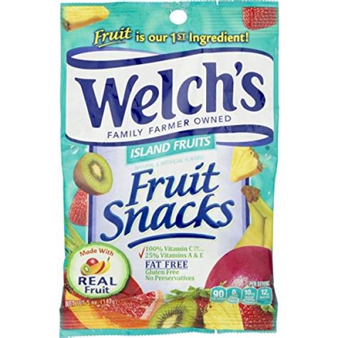 Welchs Fruit Snacks Island Fruits 5 Ounce Pack Of