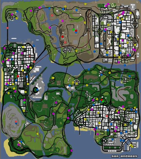 GTA San Andreas Map New Moons