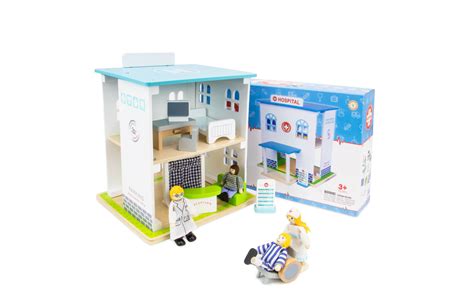Play Hospital 14 Piece Set Play Therapy Toys Dollhouses And Furniture