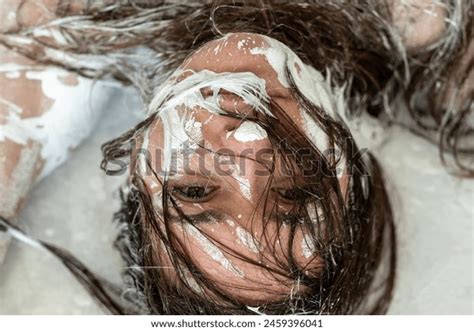Portrait Sexy Nude Brunette Woman Long Stock Photo 2459396041 Shutterstock