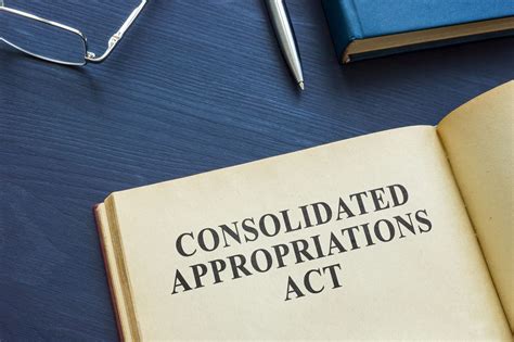 consolidated appropriations act   covid relief legislation