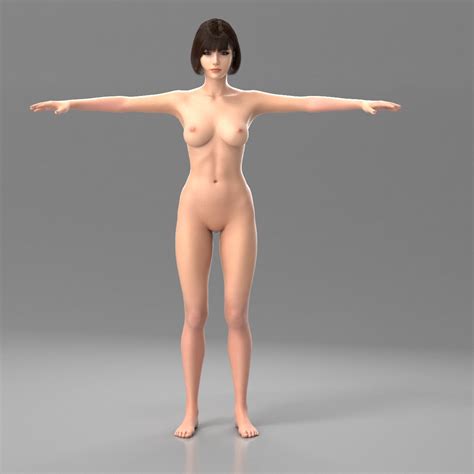 Rigged Female Naked Bikini Girl 3D Model TurboSquid 1651561