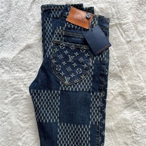 Louis Vuitton X Nigo Damier Waves Denim Pants