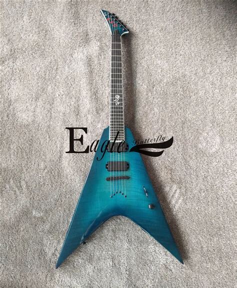 Eagle. Butterfly, electric guitar, electric bass hand made shop, blue swallow tail electric ...