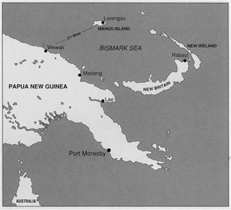 Manus Island Map