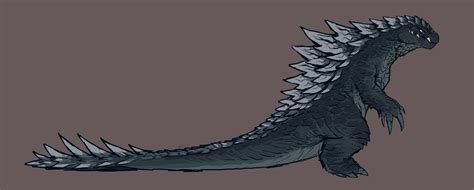 Old Godzilla Design Concept By Ev Artwork On Deviantart