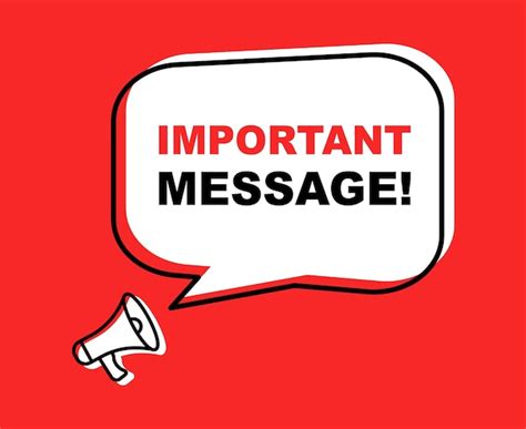 page  important message eliment vectors illustrations