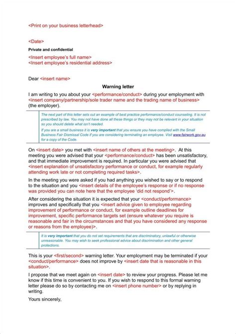 Free 17 Late Warning Letter Examples Word Pdf Format Download Free And Premium Templates