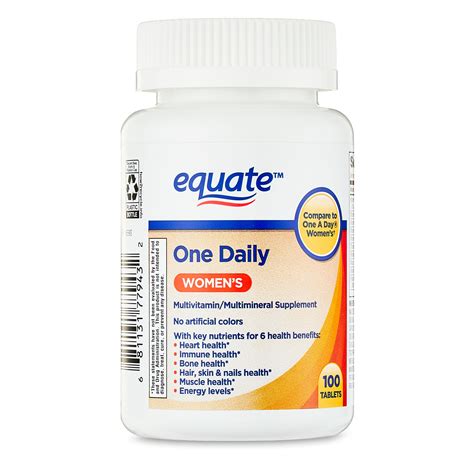 Equate One Daily Womens Tablets Multivitamin Multimineral Supplement