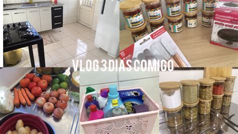 vlog Comprinhas para casa nova faxina na cozinha Fiz feira do mês