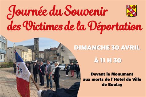 Journ E Du Souvenir Des Victimes De La D Portation Ville De Boulay