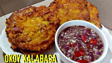 Okoy Kalabasa With Spicy Sukang Sawsawan Recipe Patok Na Pang Negosyo