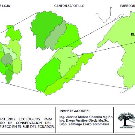 Ubicaci N De Los Bosques Secos De Ecuador A Lo Largo De La Costa Los