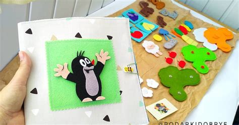 Добрые подарки: Кротик (Krtek) - Развивающая книжка из ткани и фетра ...