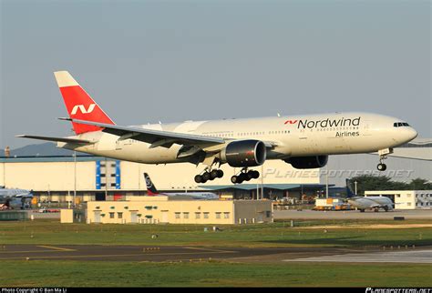 VP BJG Nordwind Airlines Boeing 777 2Q8ER Photo By Ban Ma Li ID