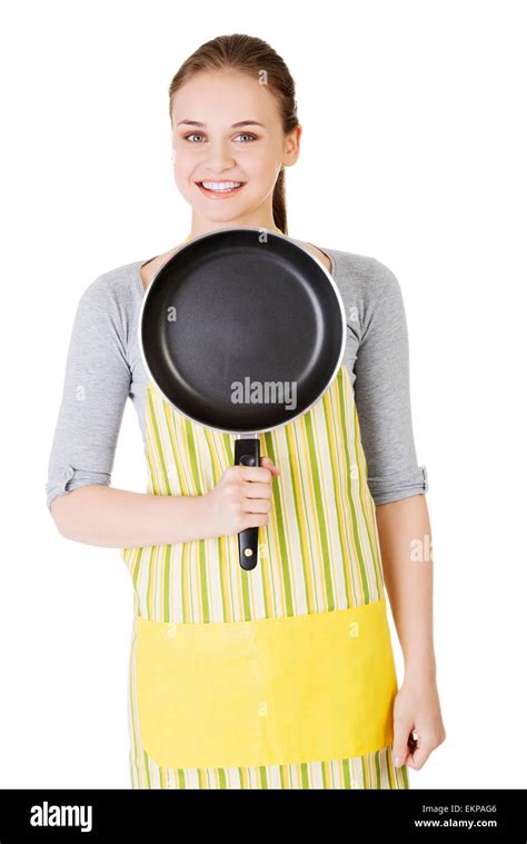 Young Woman Cooking Healthy Food Stock Photo Alamy