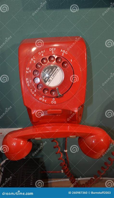 Vintage Telephone Communication 746 Rotary Dial Corded Telephone Stock