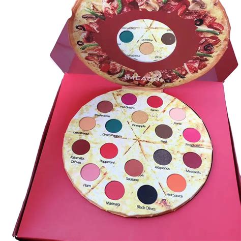 Персональная пицца 18 цветов скраб мерцающие тени для век Палетка с ...
