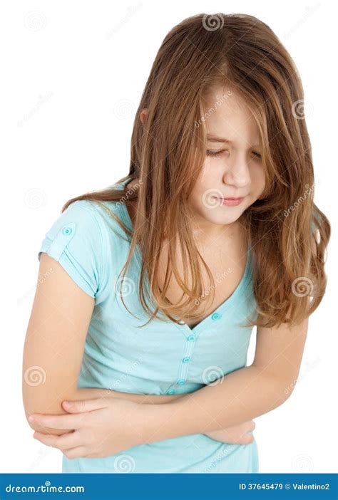 Child with stomach ache stock image. Image of vomit, tummy - 37645479