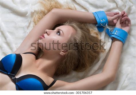 Hot Naked Blond Handcuffs Stock Photo Shutterstock